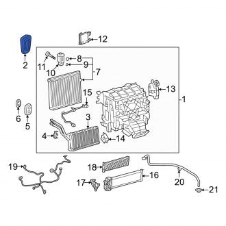 New OEM HVAC Unit Case Grommet Fits, 2019-2024 Lexus ES - Part # 8889906300