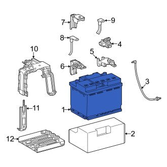 New OEM Vehicle Battery Fits, 2019-2024 Lexus ES - Part # 2880031572