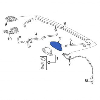 New OEM Radio Antenna Cover Fits, 2022-2024 Lexus NX - Part # 86077760300