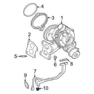 New OEM Genuine Lexus, Lower Turbocharger Oil Line Gasket - Part # 1547225010