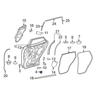 New OEM Genuine Lexus, Front Door Plug - Part # 9095001A17