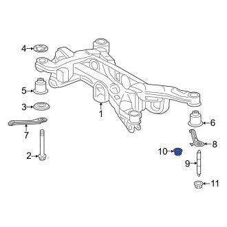 New OEM Suspension Crossmember Nut Fits, 2019-2024 Lexus ES - Part # 90178A0110