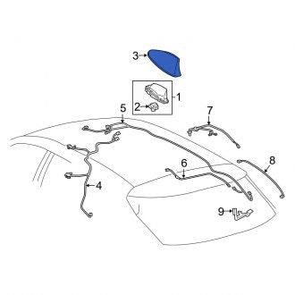 New OEM Radio Antenna Cover Fits, 2016-2019 Lexus RX - Part # 8607748020C1