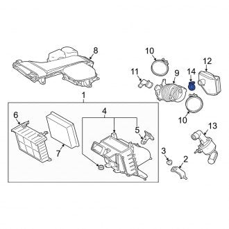 New OEM Genuine Lexus, Engine Air Intake Resonator Clamp - Part # 9611110330