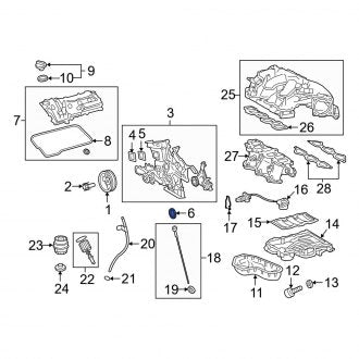 New OEM Front Engine Crankshaft Seal Fits, 2019-2024 Lexus ES - Part # 90311A0028