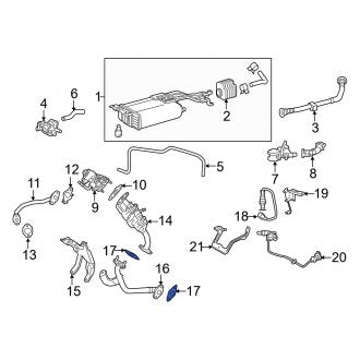 New OEM Genuine Lexus, Exhaust Gas Recirculation Cooler Coolant Pipe Gasket (2562831030) - Part # 2562831030