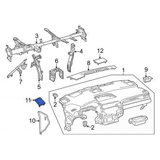 New OEM Right Speaker Cover Fits, 2016-2022 Lexus RX - Part # 554090E050E0