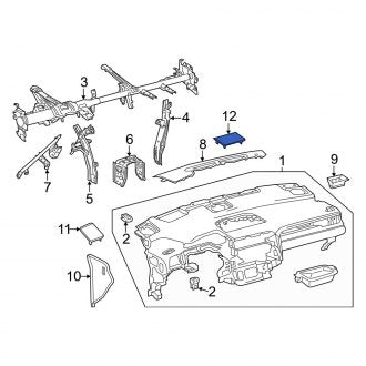 New OEM Right Speaker Cover Fits, 2016-2022 Lexus RX - Part # 554090E050C0