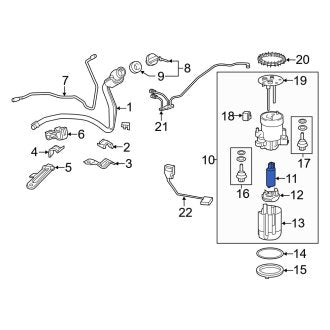 New OEM Fuel Pump and Sender Assembly Fits, 2016-2020 Lexus GS - Part # 2322131130