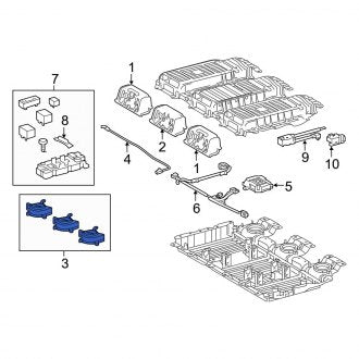 New OEM Drive Motor Battery Pack Cooling Fan Assembly Fits, 2022-2024 Lexus LS - Part # G923048060