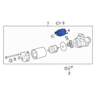 New OEM Starter Solenoid Fits, 2019-2024 Lexus ES - Part # 2815040090