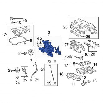 New OEM Engine Timing Cover Fits, 2008-2024 Lexus ES - Part # 113240P010