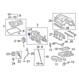 New OEM Engine Timing Cover Fits, 2019-2024 Lexus ES - Part # 113100P050