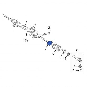 New OEM Genuine Lexus, Inner Rack and Pinion Bellows Clamp - Part # 4553848020