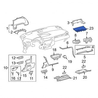 New OEM Instrument Panel Trim Panel Fits, 2020-2022 Lexus RX - Part # 5540348130