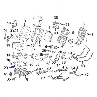 New OEM Center Right Seat Back Recliner Adjustment Handle Fits, 2018-2022 Lexus RX - Part # 7205748050C0