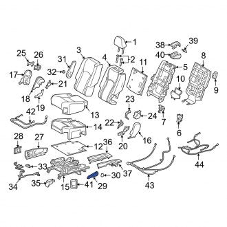 New OEM Center Left Seat Back Recliner Adjustment Handle Fits, 2018-2022 Lexus RX - Part # 7205848030A0