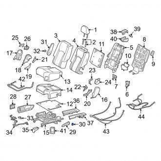 New OEM Genuine Lexus, Center Left Seat Back Recliner Adjustment Handle Cap - Part # 7184648070B0