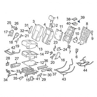 New OEM Genuine Lexus, Center Left Seat Back Recliner Adjustment Handle Cap - Part # 7184648070