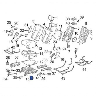 New OEM Center Left Seat Back Recliner Adjustment Handle Fits, 2018-2022 Lexus RX - Part # 7205848030