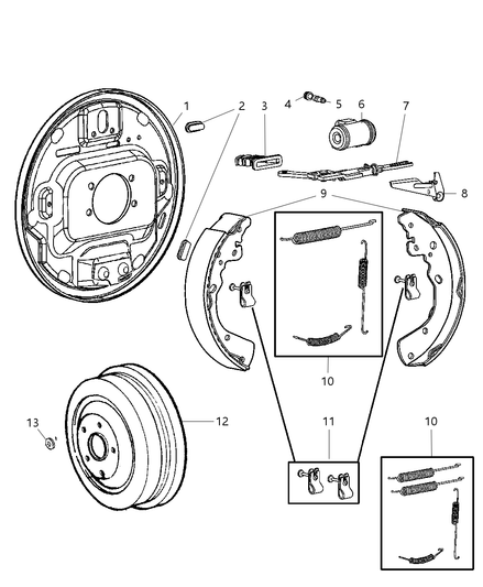 Shoe And Lining Kit Drum