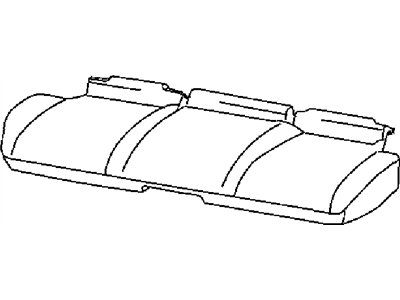 New 2009-2010 Fits Chrysler Grand Cherokee Rear Seat Cushion Cover - Part # 1QC41XDVAA
