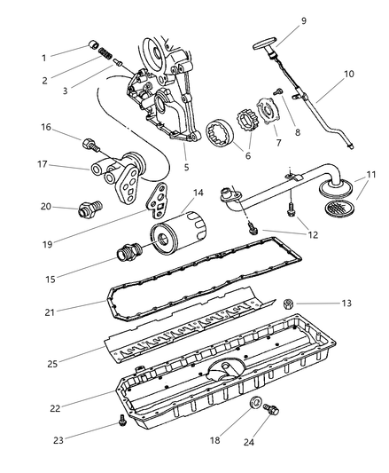 Connector Engine Oil Cooler