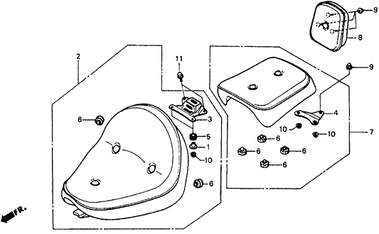 Seat Assy., Rr.