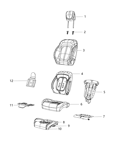 Foam Seat Cushion Front