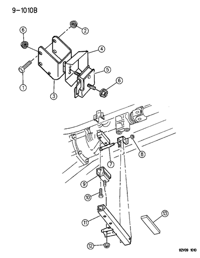 Crossmember, Transmission Mounting