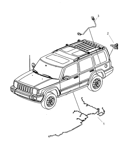 New 2010 Fits Chrysler Commander Wiring-Underbody - Part # 56048981AD