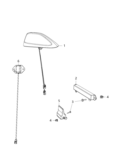 Antenna Cable & Base Assy