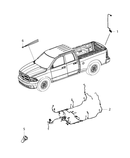 New 2015 Fits Chrysler 3500, 4500, 5500 Wiring-Body - Part # 68238222AC