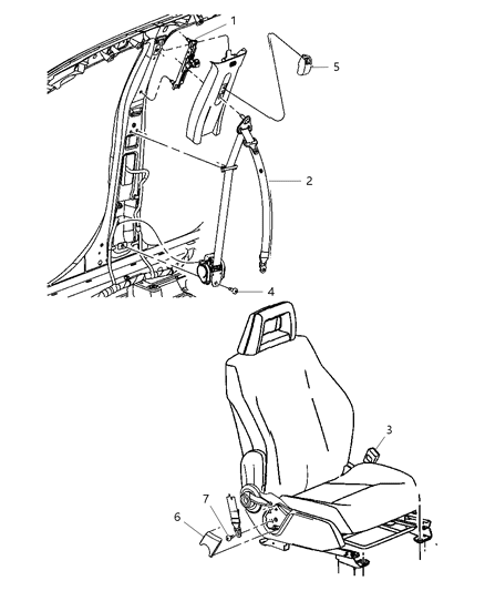 Seat Belt Front Outer