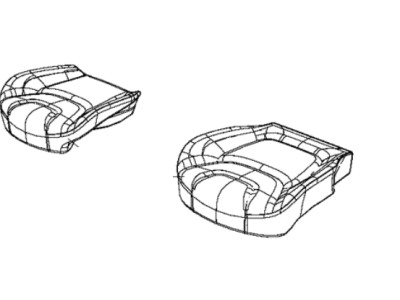 New 2018 Fits Chrysler Grand Cherokee Front Seat Cushion Cover - Part # 6QN70DX9AA