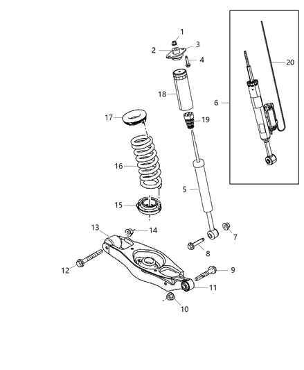 Shock Absorber Suspension Rear