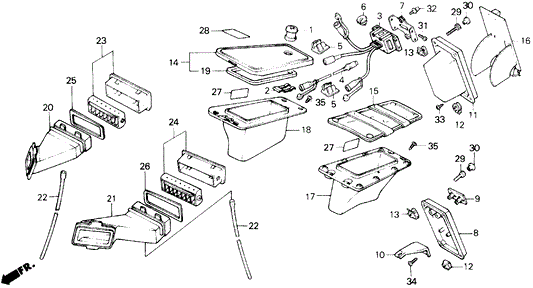 Cover, R. Pocket *R58L* (Type1) (Romany Red)