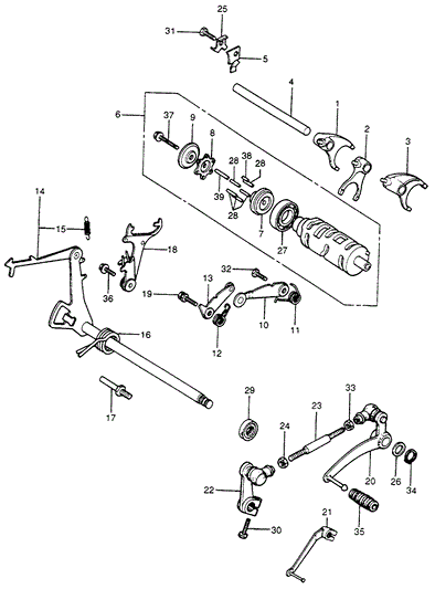 Fork, R. Gearshift