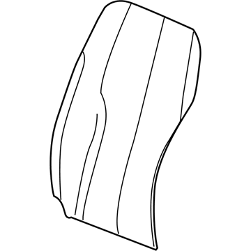 New 2009 Fits Chrysler PT Cruiser Front Seat Back Cover - Part # 1LS70DKAAA