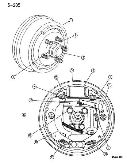 Cylinder, Rear Wheel Brake (3/4")