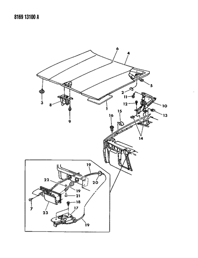 Grommet, Hood Latch Release Cable