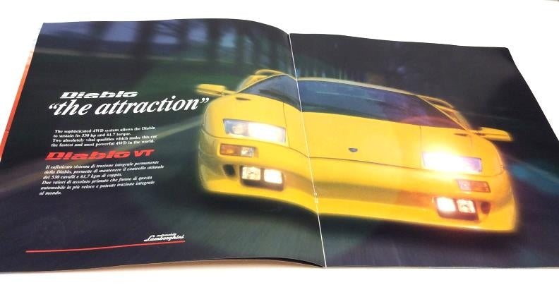 OEM 1998 Lamborghini Factory Press Pack Sales Brochure 35th Celebration