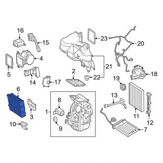 New OEM Genuine Smart Car, HVAC Heater Core - Part # 4518302600