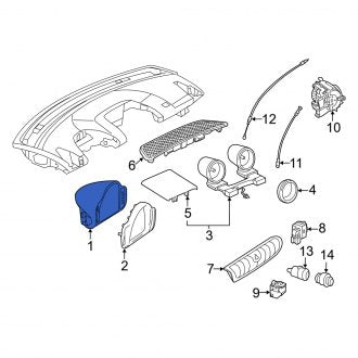 New OEM Genuine Smart Car, Instrument Cluster - Part # 4519004400