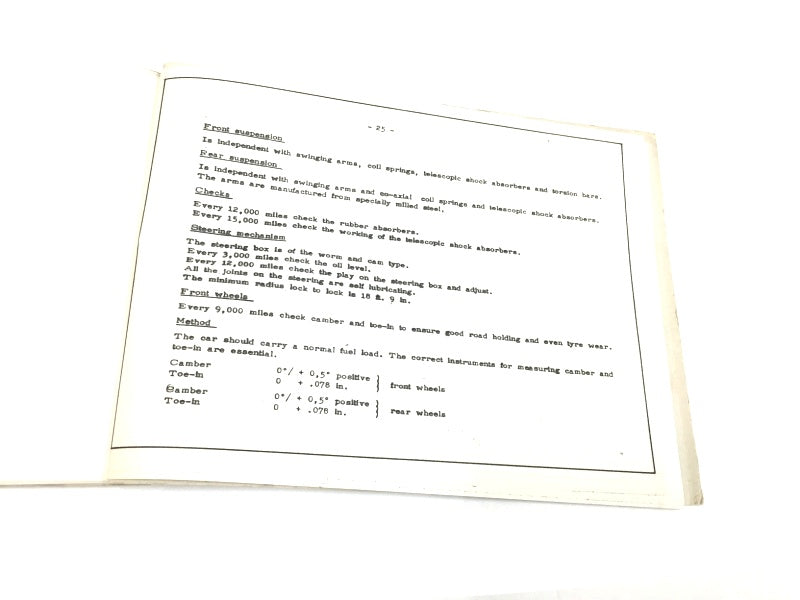 New 1965-1967 Lamborghini 400 GT Parts Illustrations Catalogue Manual
