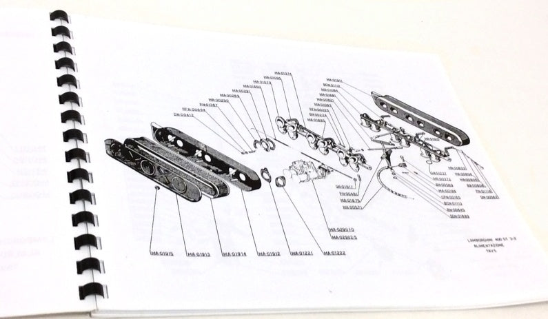 New 1965-1967 Lamborghini 400 GT Parts Illustrations Catalogue Manual