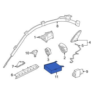 New OEM Genuine Smart Car, Air Bag Control Module - Part # 4519013501