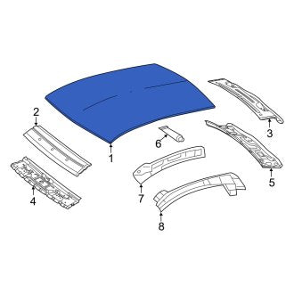 New OEM Genuine Smart Car, Roof Panel - Part # 4516500002C22A