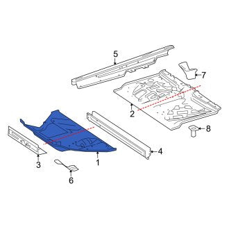 New OEM Genuine Smart Car, Front Floor Pan - Part # 4516103855