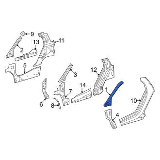 New OEM Genuine Smart Car, Right Outer Body A-Pillar - Part # 4516370620